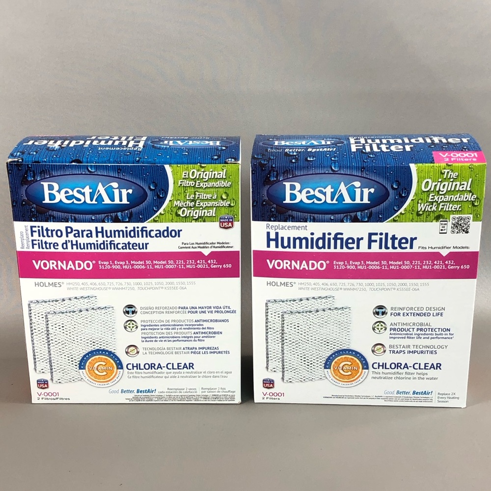 BestAir® V-0001 Extended Life Replacement Paper Wick for Vornado Humidifiers